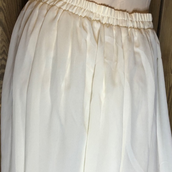 VTG 90s Ivory Brocade/Lace Trim Peplum Jacket/Full Skirt Womens Set 4P~Wedding - Picture 11 of 16